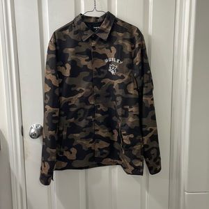 Hurley Camo Coaches Track Jacket M